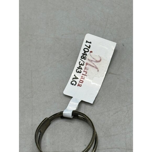 Mariana ring purple crystals one size round R-7218 502280 READ NEW - Picture 2 of 8